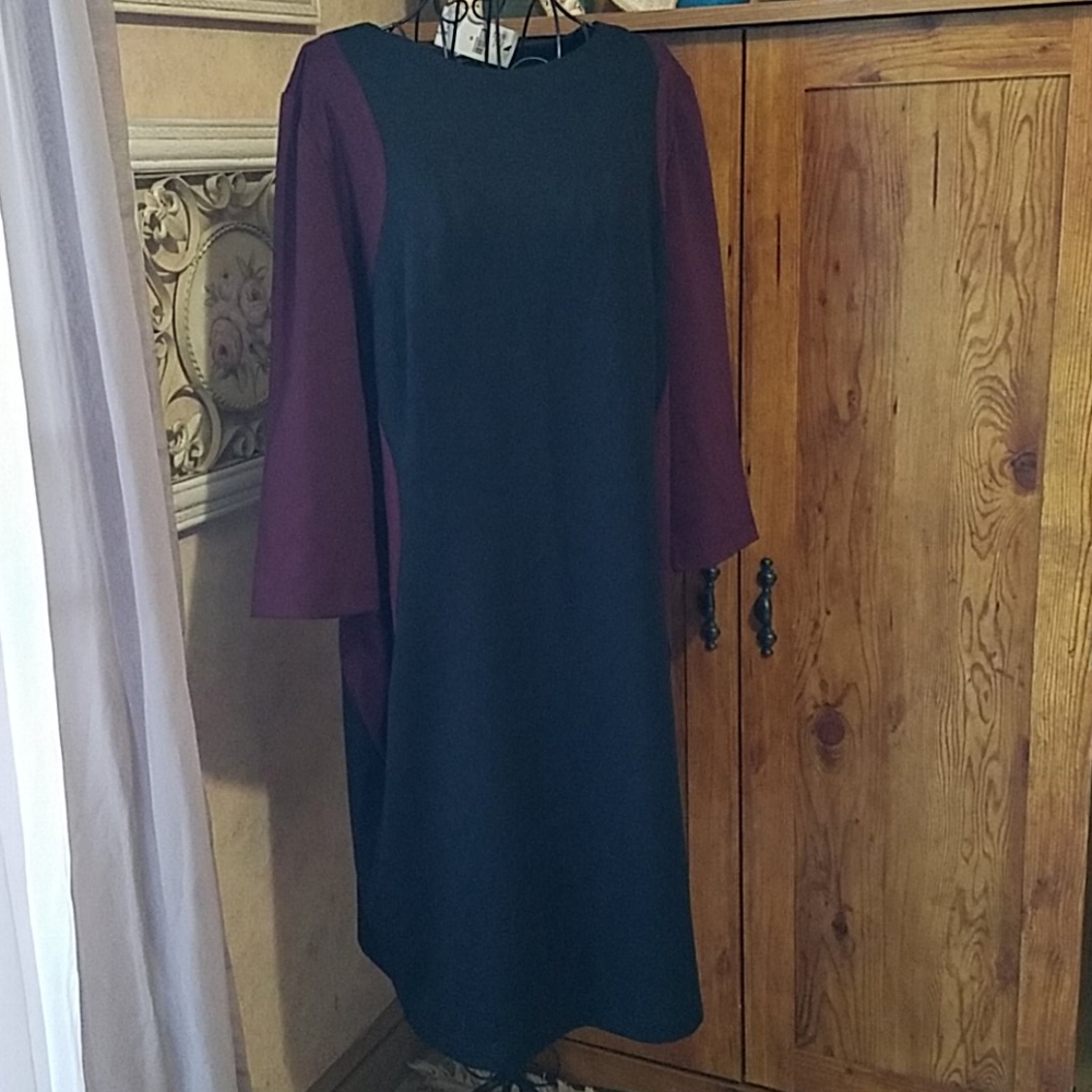 Lane Bryant Classy color block sz 22 dress